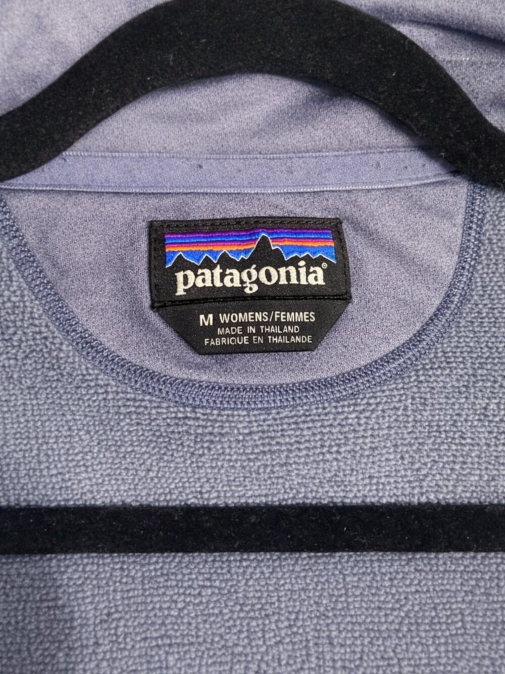 Patagonia Better Sweater Full Zip Blue Purple Size M Bandon Trails - Picture 4 of 4